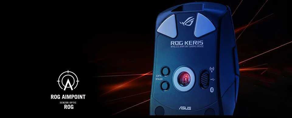 Mouse Gaming Wireless ASUS ROG Keris AimPoint Tri-Mode 36K Dpi Sigilat