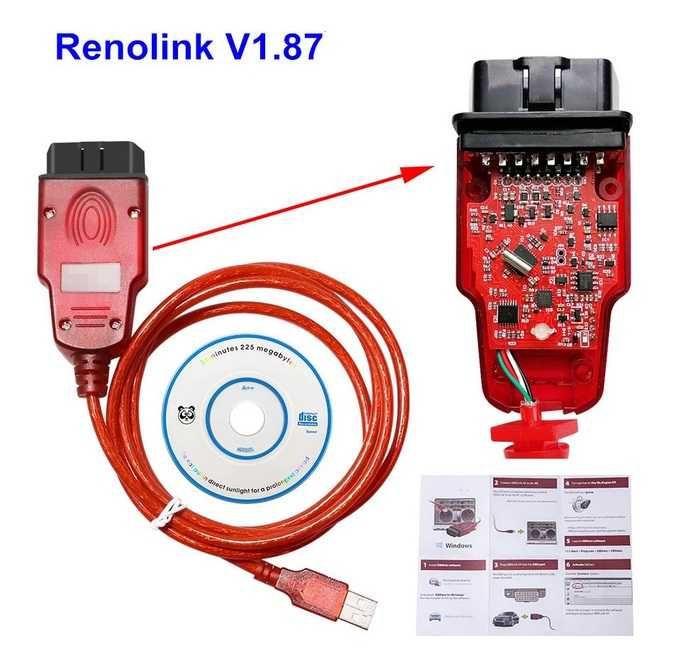 Interfata diagnoza programator Renolink Reno link Renault v 1.99 full