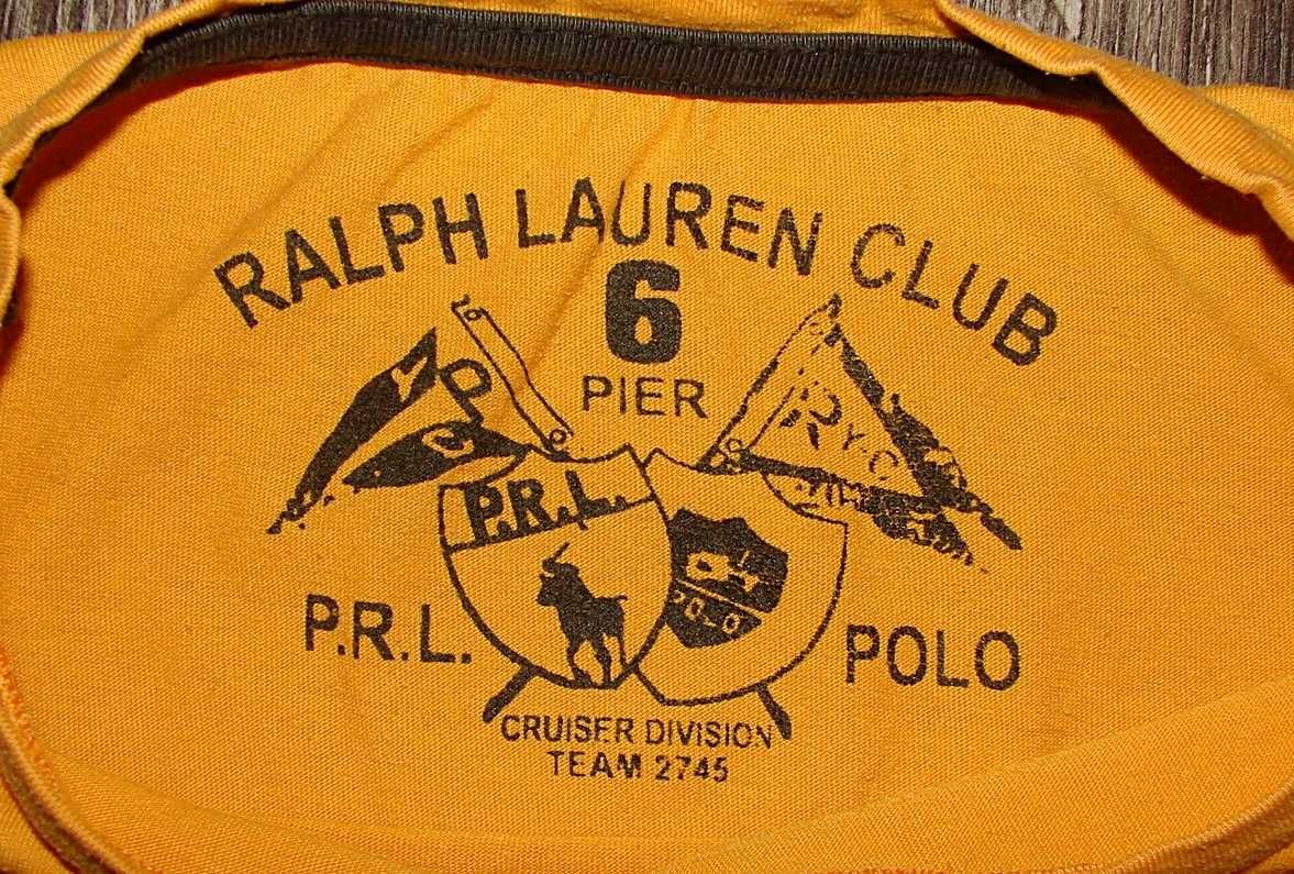 Tricou RALPH LAUREN, Marimea S, Galben, Autentic/Original