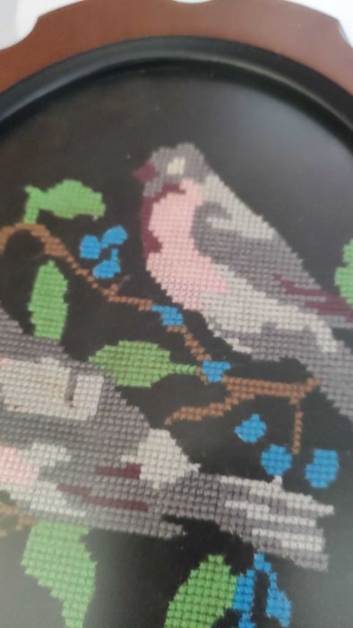 2 гоблена с птиченца -в дървена рамка и антирефлексно стъкло