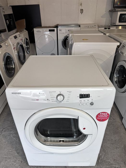 Сушилня +гаранция. HOOVER кондензна 9кг. Безплатна доставка за София.