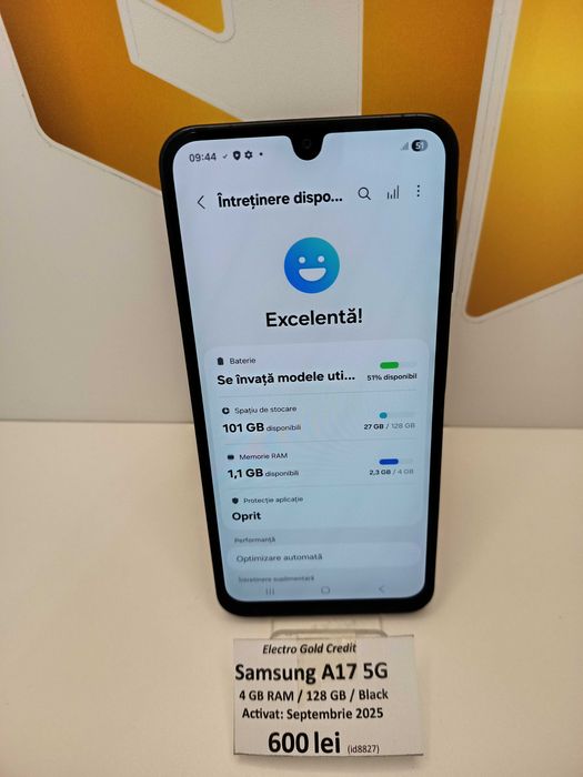 Samsung A17 5G 4GB RAM/128GB/Black ID8827