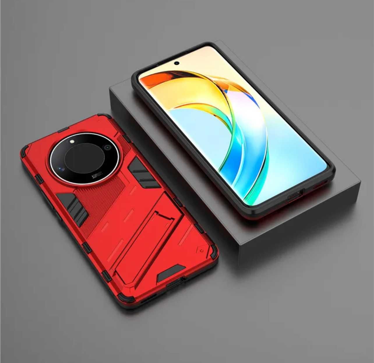 Husa antisoc model HYBRID kickstand pentru Honor Magic 6 Lite