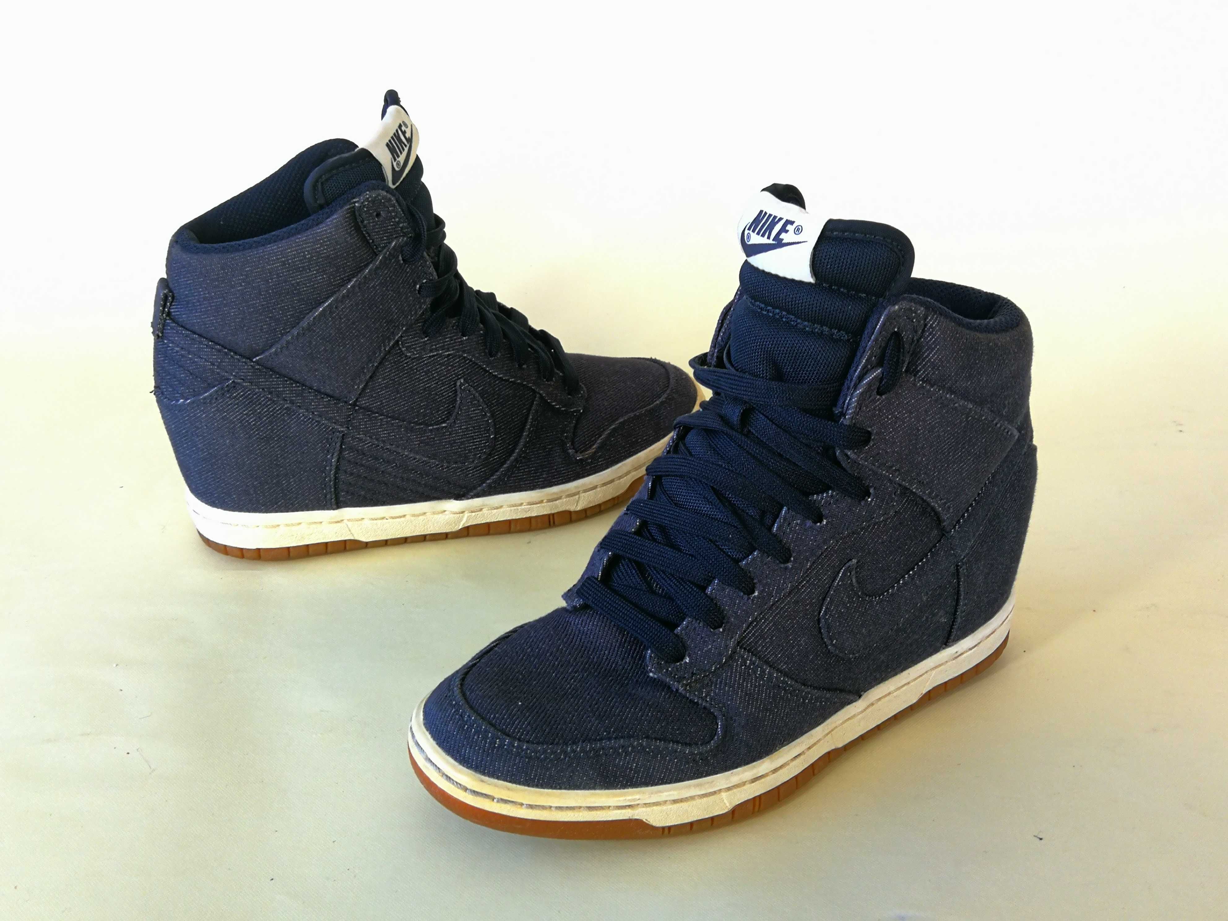 Ghete inalte toc ascuns dama  36 37 NIKE AIR Force Blug  Ca   NOI