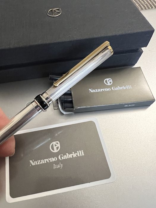 Stilou penita de aur 14k , onix Nazareno Gabrielli