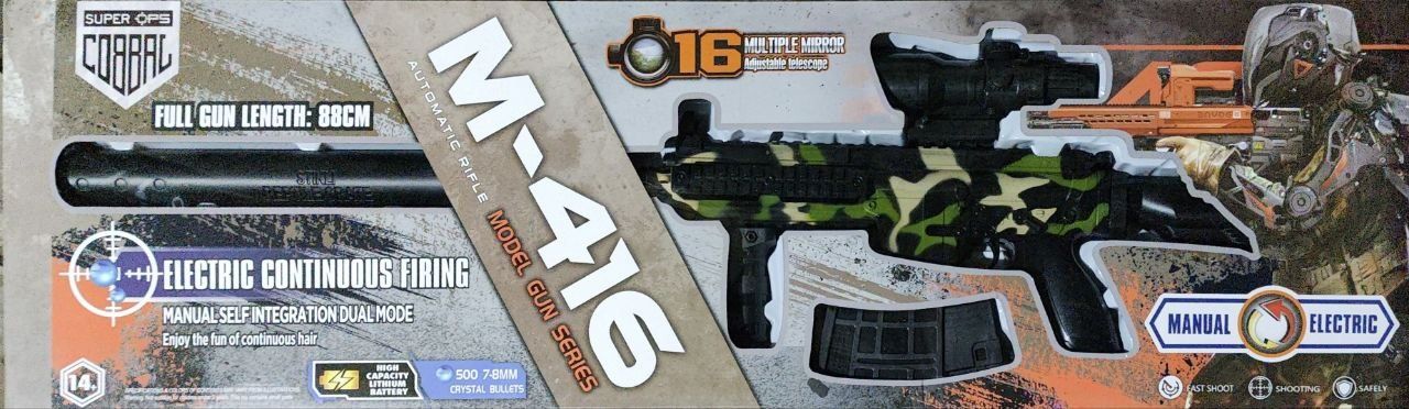 M-416 aftomat orbizniy o'q otadi