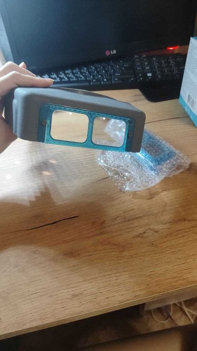 Лупа налобная со сменными стеклами-насадками