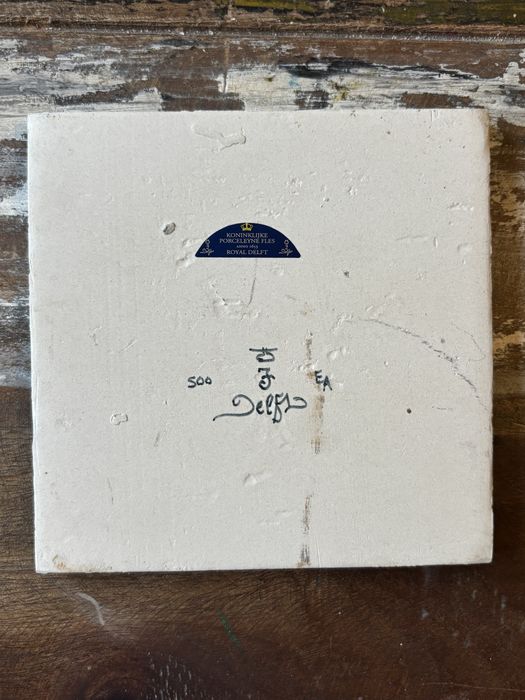 Rembrandt-Royal Delft/Рембранд-лимитирана порцеланова плочка,номериран