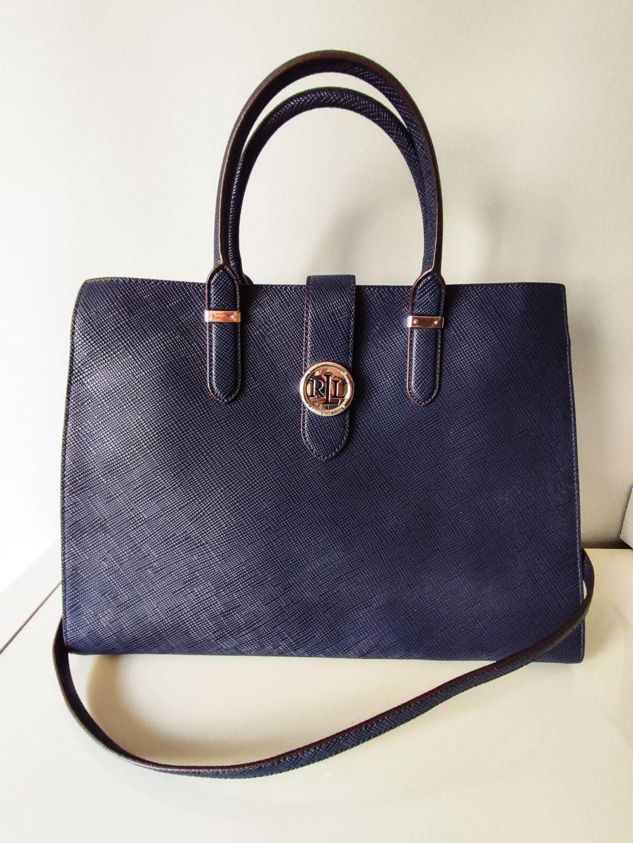 Ralph Lauren оригинална чанта естествена кожа
