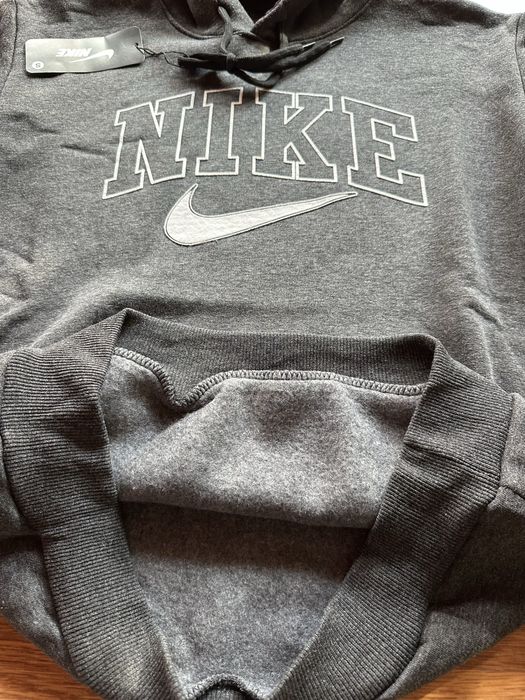 Мъжки суитчер Nike в графитеносиво,памучен и с вата