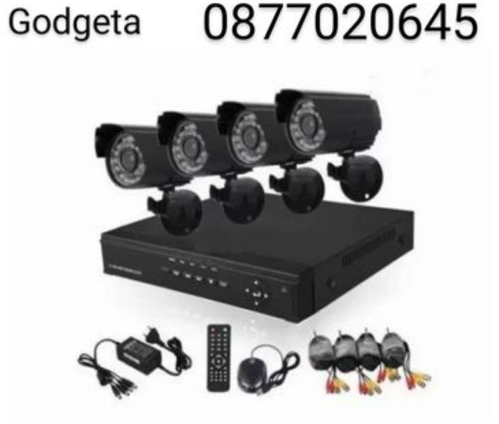 2 модела Пълен пакет  4 и 8 камери + Dvr CCTV Комплект за видеон