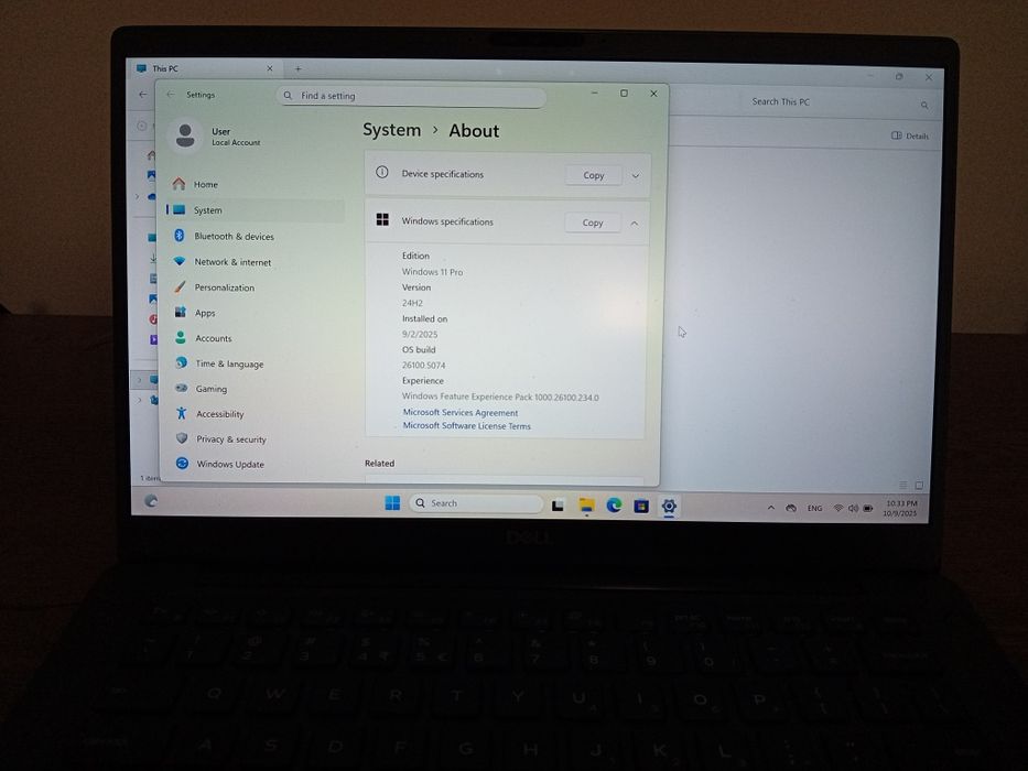 Dell Latidude 7400, i7, gen 8th, 8 GB RAM, 256 GB SSD, 14"