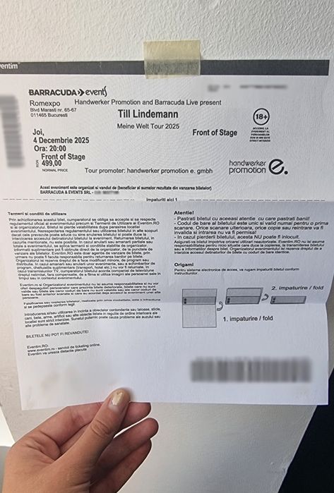 Bilet concert Till Lindelmann (Rammstein) "Meine Welt 2025"