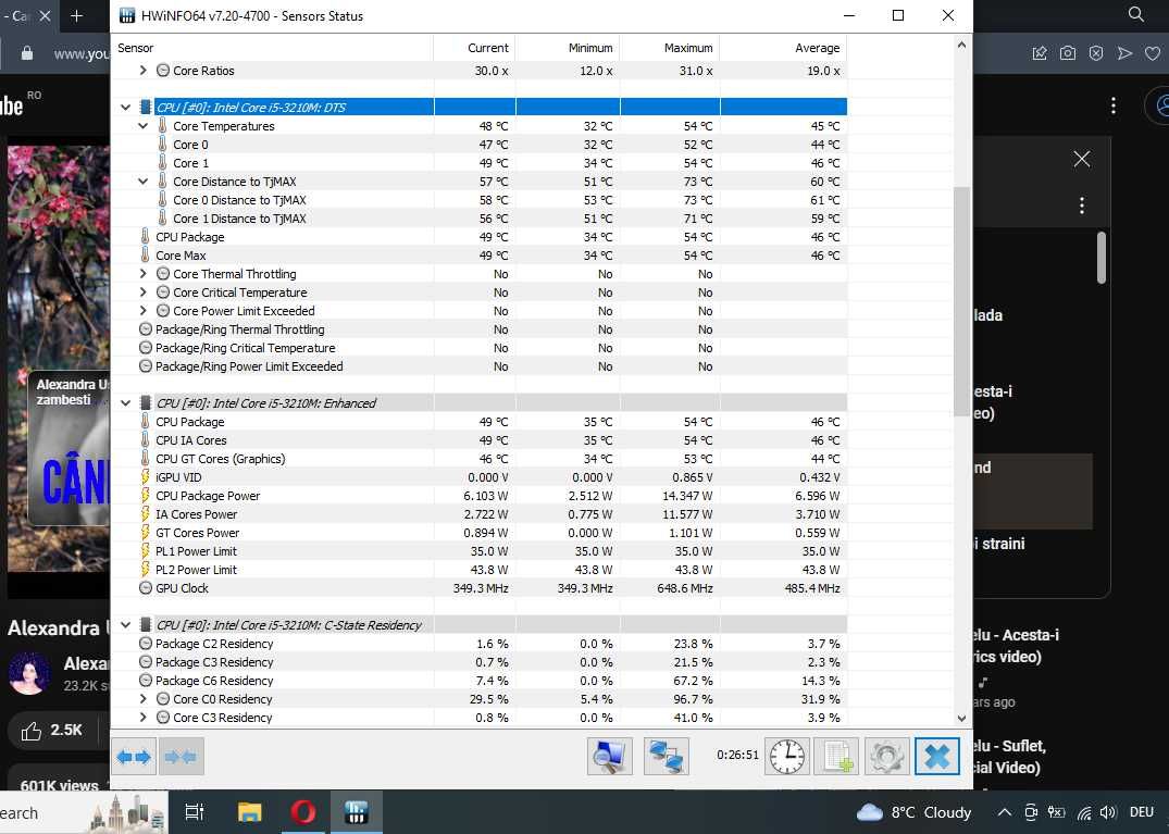 Laptop HP Elitebook 8570p, i5 3210M, hdd 250Gb, Ram 8Gb DDR3