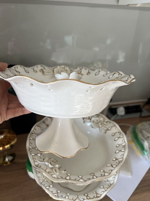 Ваза для фруктов фарфоровая