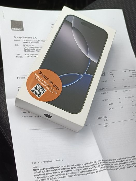 iPhone 16 sigilat garanție liber rețea