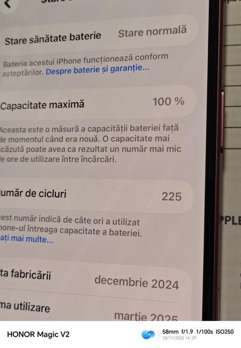Apple iPhone 16 Plus - 128 GB Pink / impecabil / Garanție eMag