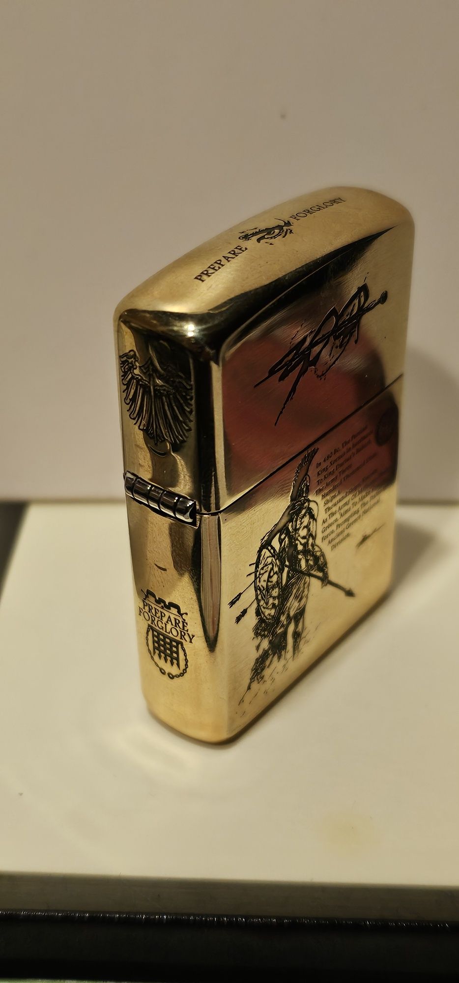 Zippo Limited Edition - Armor Brass - Engraved - 300 Sparta Warriors