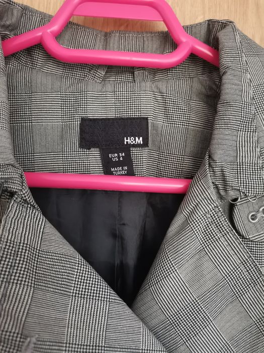 Trench-Coat H&M 34 XS, gri, model vintage