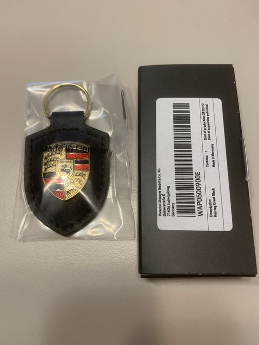 Breloc porsche din piele original