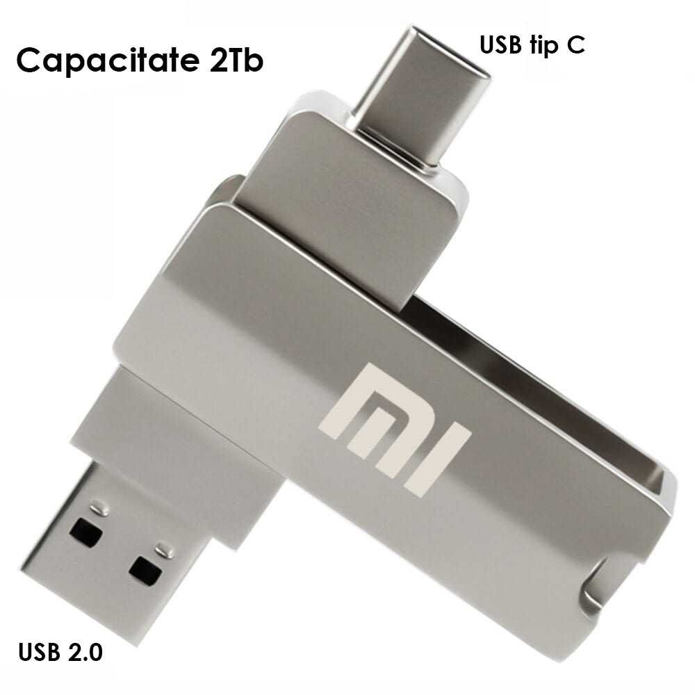 Stick USB  2Tb  Interfață: Type-C și USB2.0.