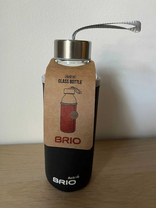 Стъклена бутелка с термокалъф BRIO 450мл