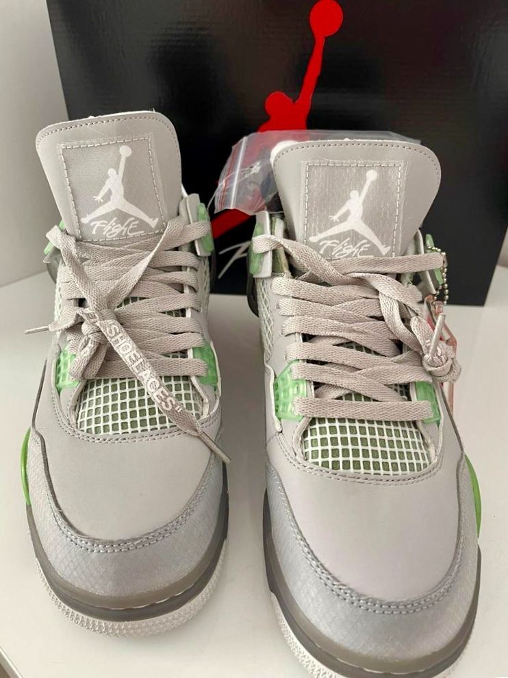 Jordan 4 x Off White Green Bean