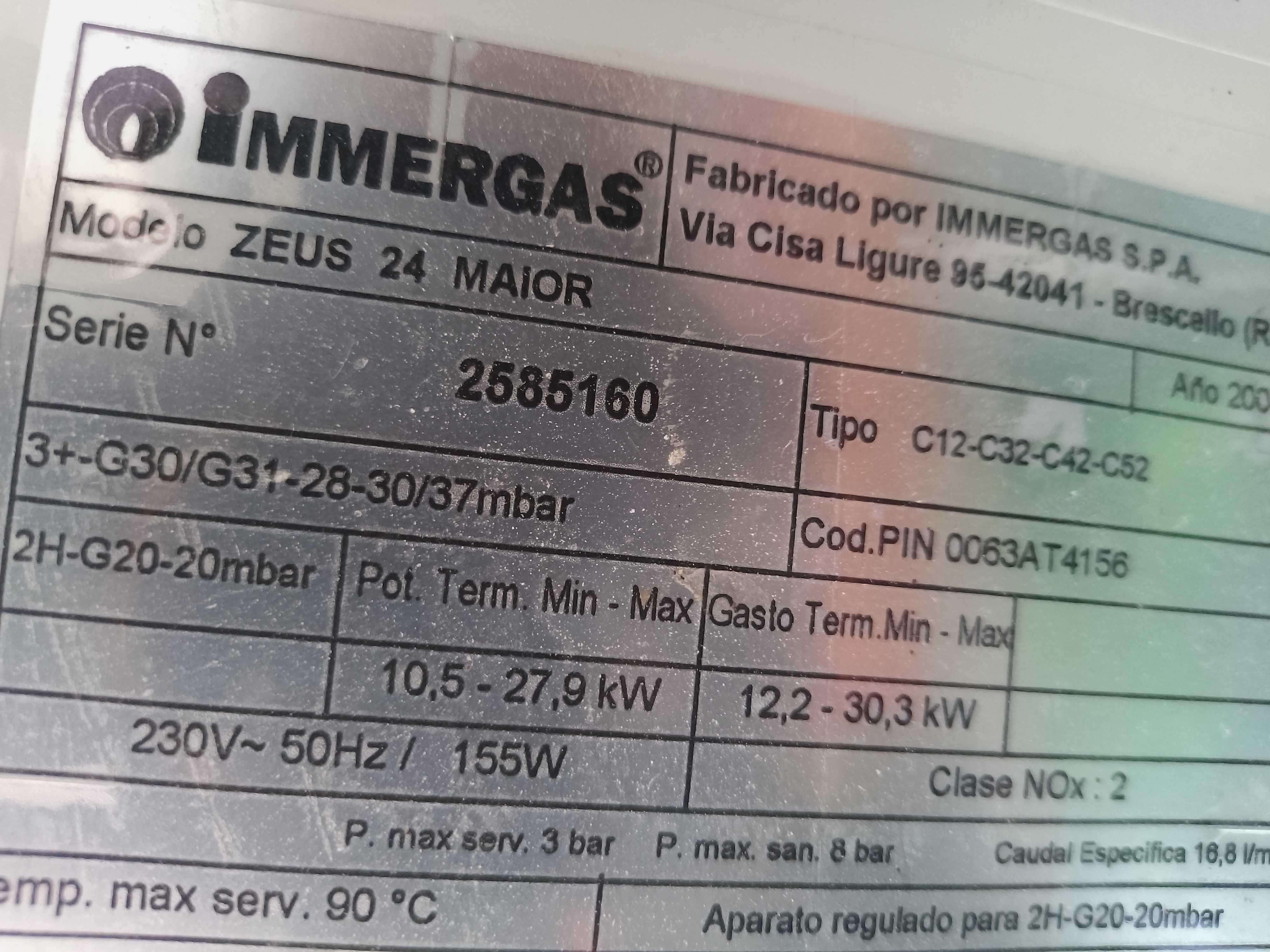 immergas zeus 24 maior