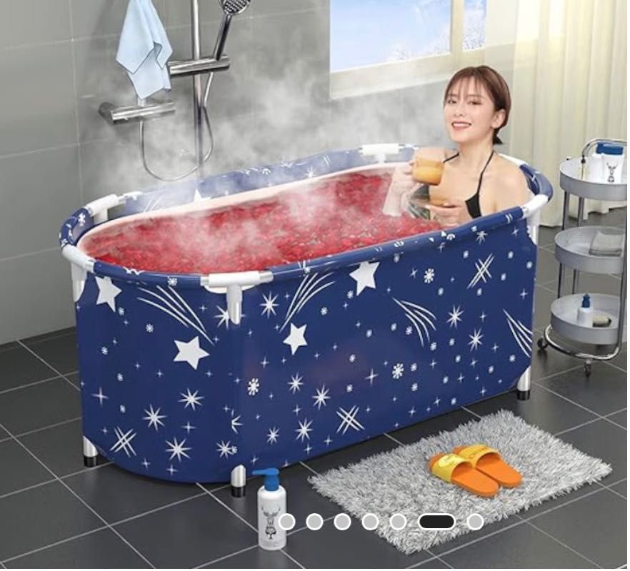 Piscină-cada pentru copii pliabila, cu 8 accesorii, inaltime 60cm,