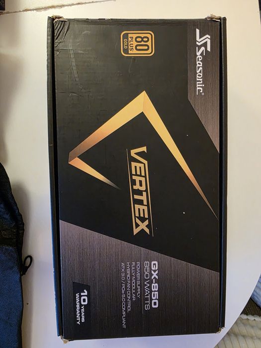 Seasonic VERTEX GX-850, ATX 3.0, PCle 5.0, 850W, 80 Plus Gold, 12VHPWR