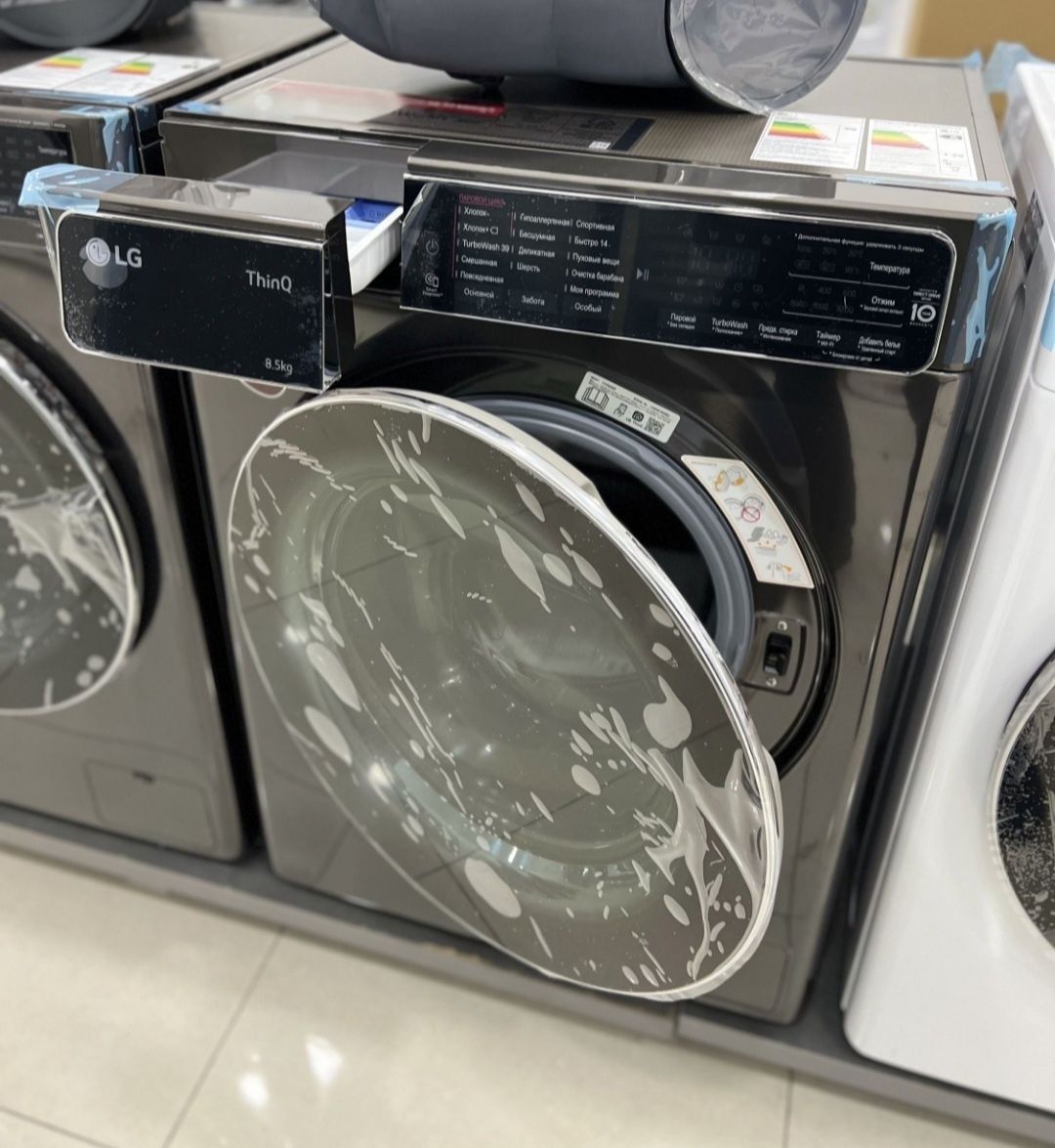 Стиральная машина LG (8,5кг) Inverter Direct drive Turbo Wash+Steam