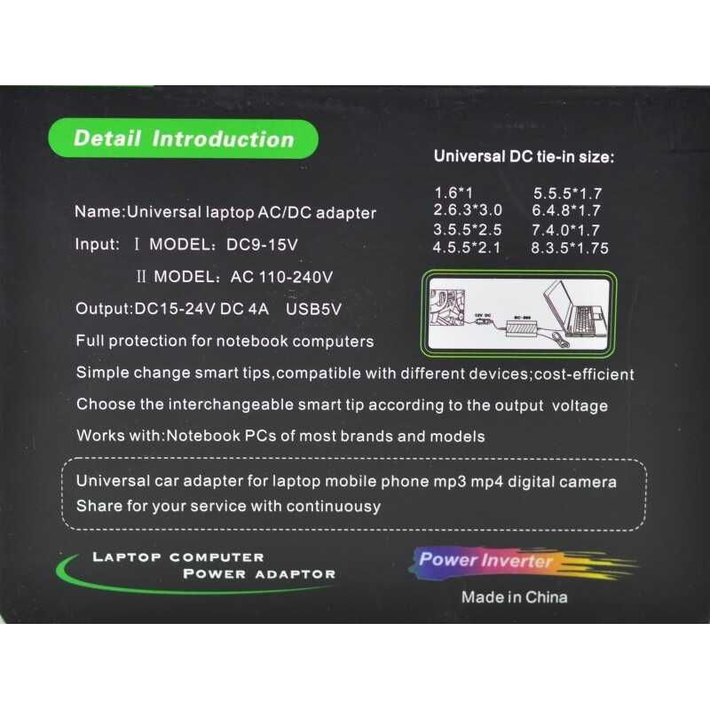 Alimentator Universal Laptop Incarcator Laptop Alimentator Reglabil