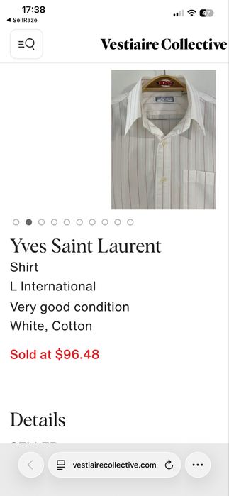 Yves Saint Laurent YSL Vintage риза