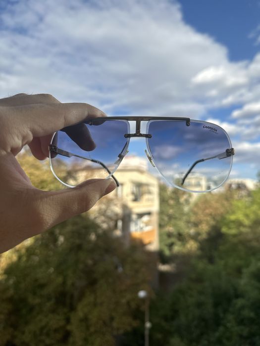 Слънчеви очила Carrera. Мъжки . Сини. Перфектно Сътояние. С калъфче