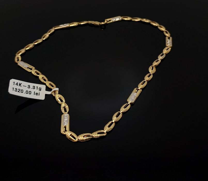 Bijuteria Royal lant din aur 14k 3.31 gr