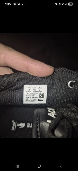 Lacoste Gripshot Chukka negre.