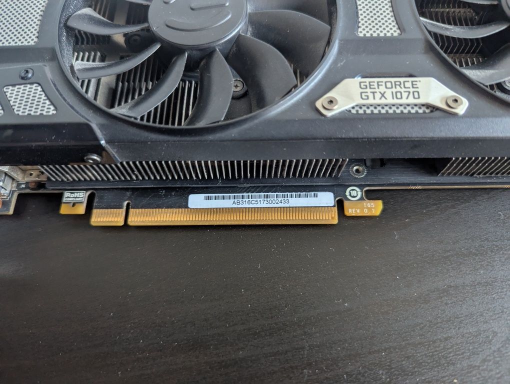 видеокарта EVGA GTX 1070 8gb