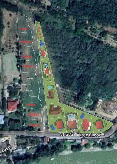 Două loturi de teren pentru construcție imobile