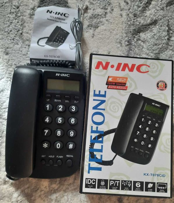 НОВЫЙ Домашний Телефон Определитель N-INC kx-T078CID в коробке