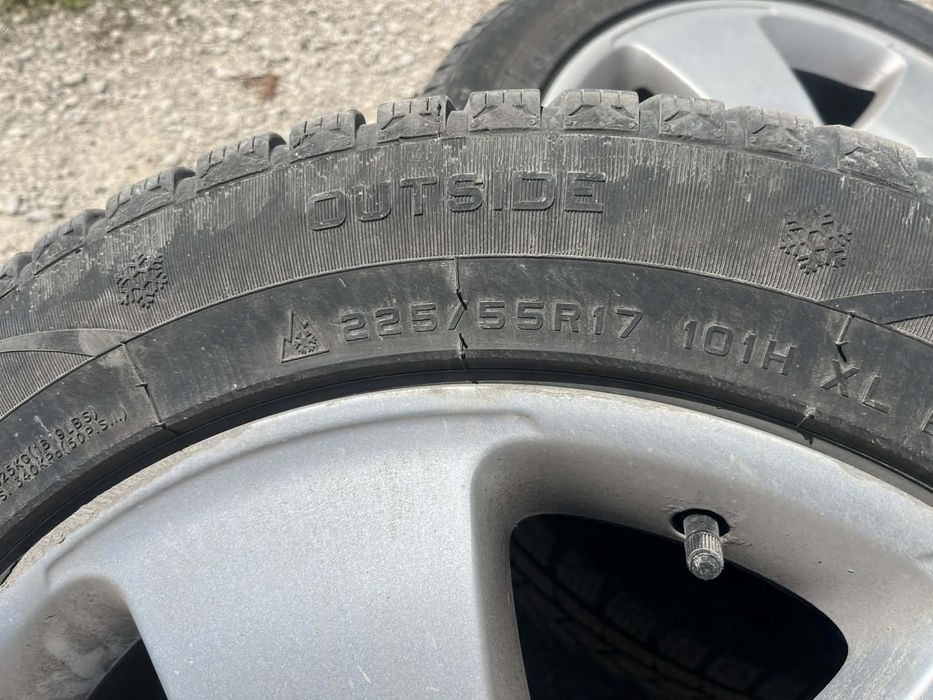 Джанти 17ки със зимни гуми , mercedes