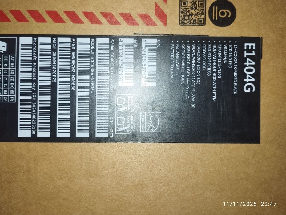 Kafolat beriladi modeli Asus