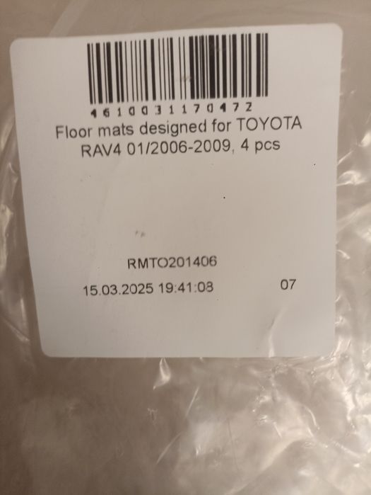 Vând covoare auto Toyota RAV4
