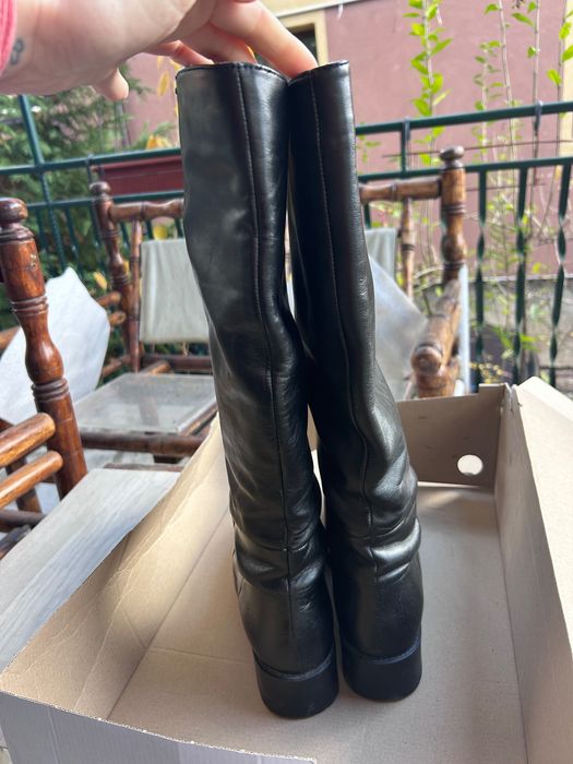 Ботуши естествена кожа Зара