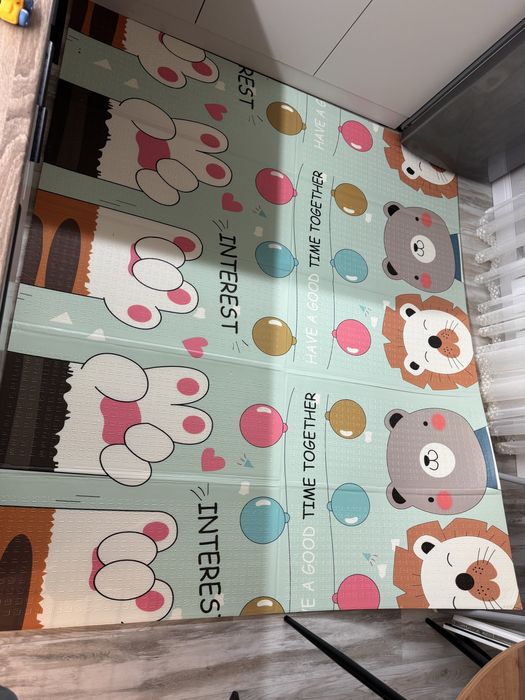 продам термоковрик двусторонний  голубой/розовый