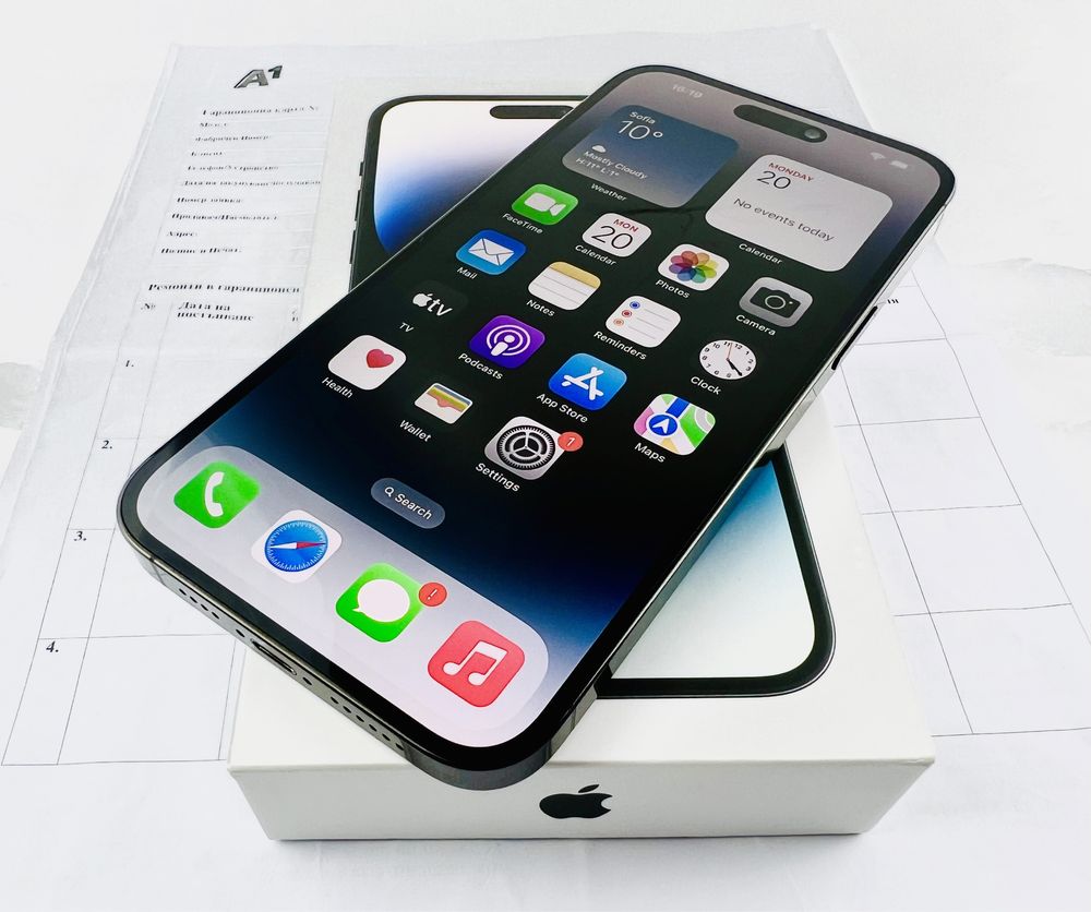 Apple iPhone 14 Pro 1TB Space Black 100% Батерия! 2г. Гаранция!