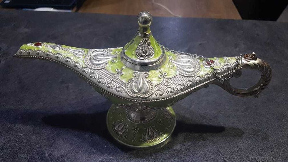 Lampa lui Aladdin din Dubai (verde, mare) | Perfect pt cadou
