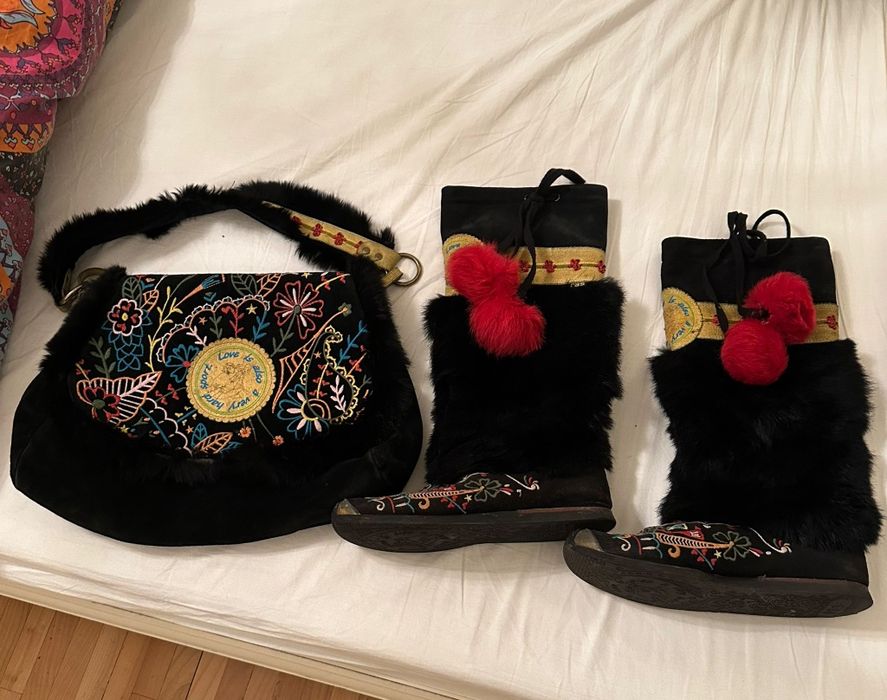 geanta și cizme de  iarna