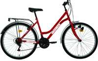 Bicicleta rosie rar ediție limitata Coca Cola mtb 18 viteze 3 foi 26"