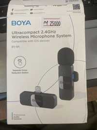 Беспроводной петличный микрофон BOYA BY-V1  для айфона