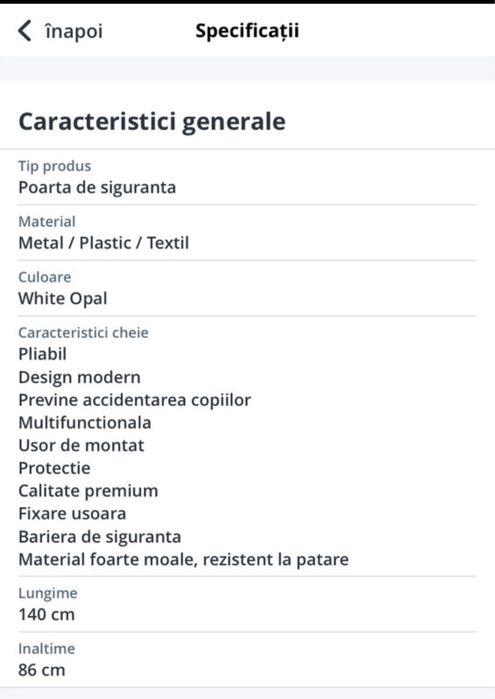 plasa de siguranta animale /copii